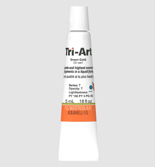 Tri-Art Watercolour 5ml Tube, Green Gold (Series 2)