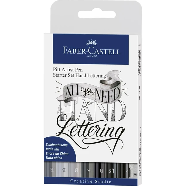 Faber-Castell - Pitt Artist Pen - Assorted tips - Hand Lettering Sets