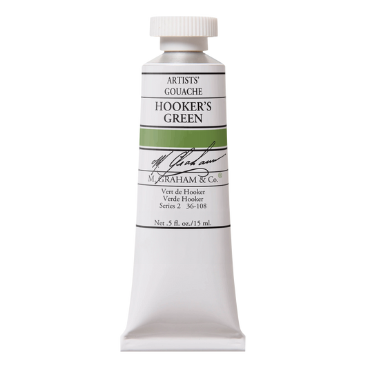 M. GRAHAM Artists' Gouache Hookers Green (15ml)