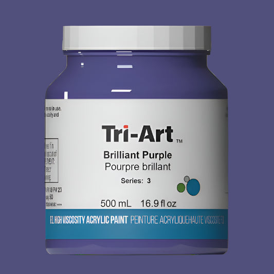 Tri-Art High Viscosity Brilliant Purple 500mL Jar
