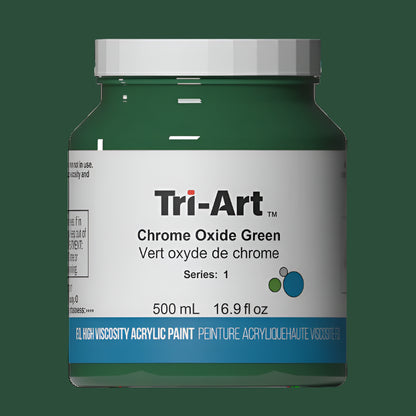 Tri-Art High viscosity acrylic Chrome Oxide Green 500mL Jar
