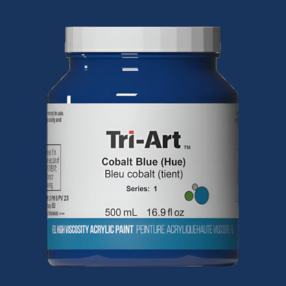 Tri-Art High Viscosity Cobalt Blue (Hue) Acrylic 500ml