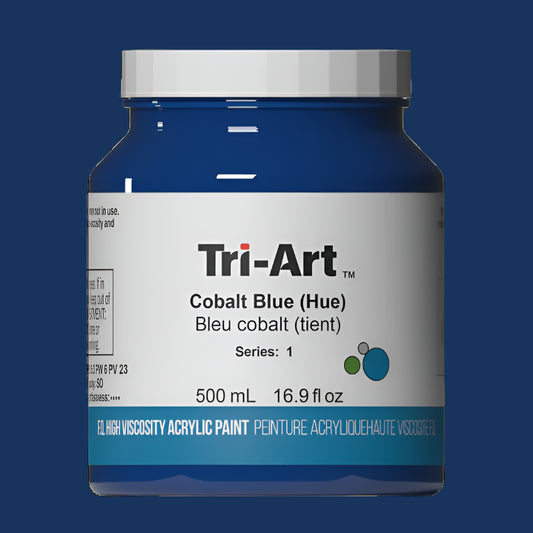 Tri-Art High Viscosity Cobalt Blue (Hue) Acrylic 500ml