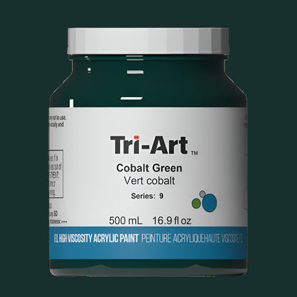 Tri-Art High viscosity Cobalt Green 500mL Jar