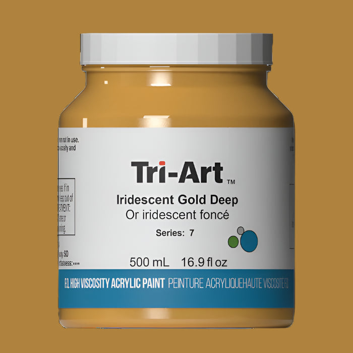 Tri-Art Iridescent Gold Deep 500mL Jar