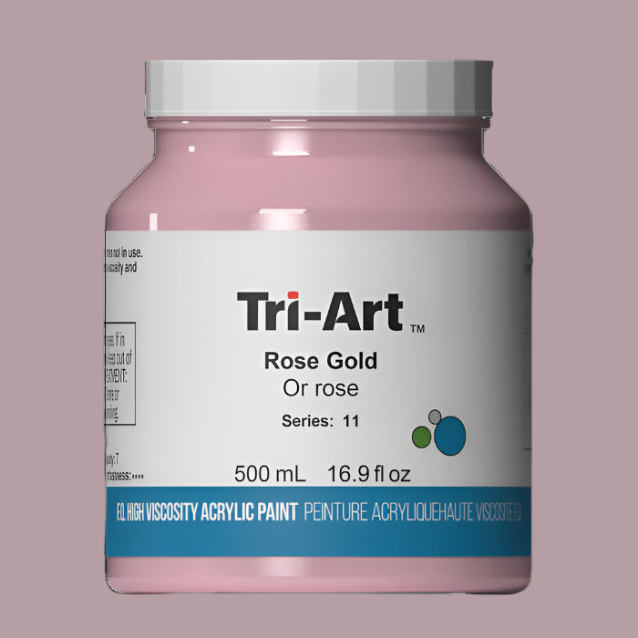 Tri-Art Rose Gold Or Rose 500mL Jar