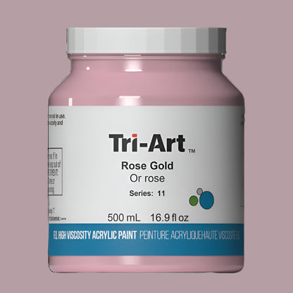 Tri-Art Rose Gold Or Rose 500mL Jar
