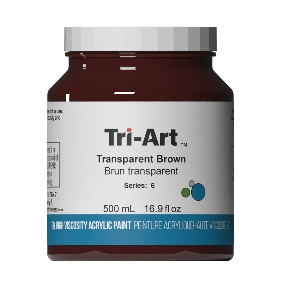 Tri-Art Transparent Brown 500mL Jar
