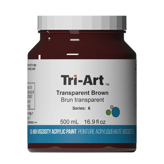 Tri-Art Transparent Brown 500mL Jar