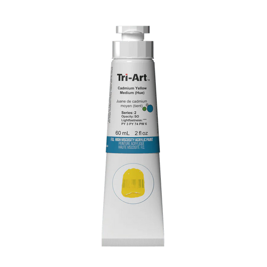 Tri-Art High Viscosity Acrylic | Cadmium Yellow Medium | 60ml