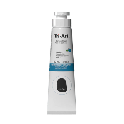 Tri-Art High Viscosity Carbon Black Acrylic 150ml tube