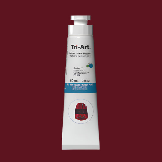 Tri-Art Quinacridone Magenta Acrylic 60mL tubes