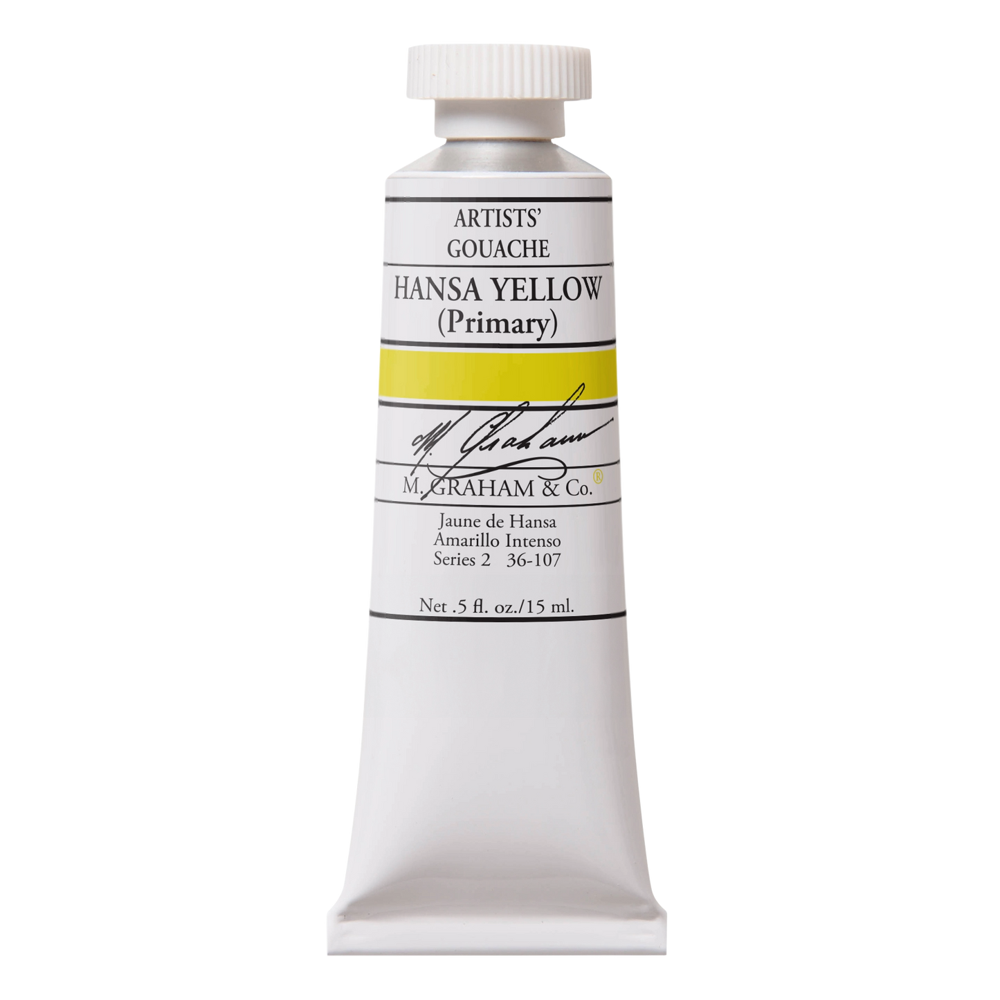 M. GRAHAM Artists' Gouache Hansa Yellow (15ml)