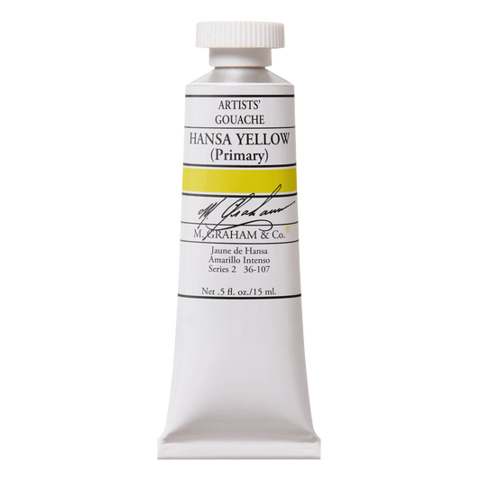 M. GRAHAM Artists' Gouache Hansa Yellow (15ml)