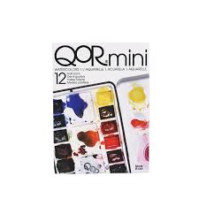 QOR mini watercolors | 12 half pans