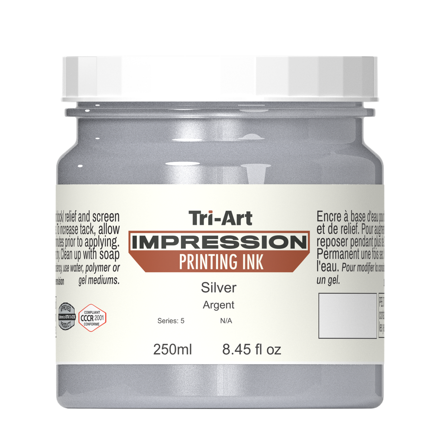 Printer Ink Silver Impressions Block Printing Ink - Silver – Grasby Art Studio