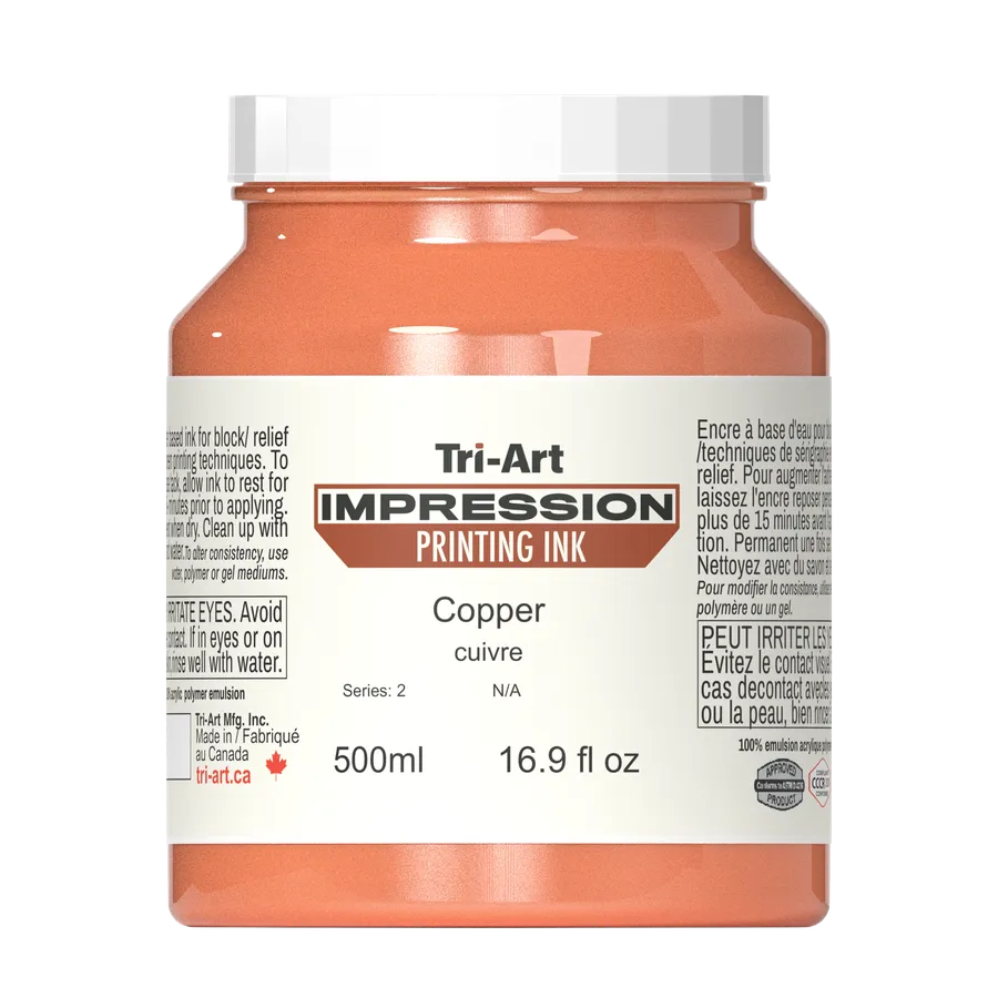 Impressions Block Printing Ink - Iridescent Copper