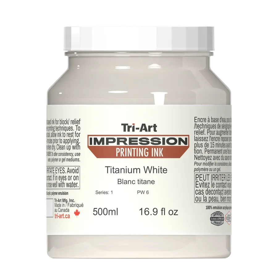 Impressions Block Printing Ink - Titanium White
