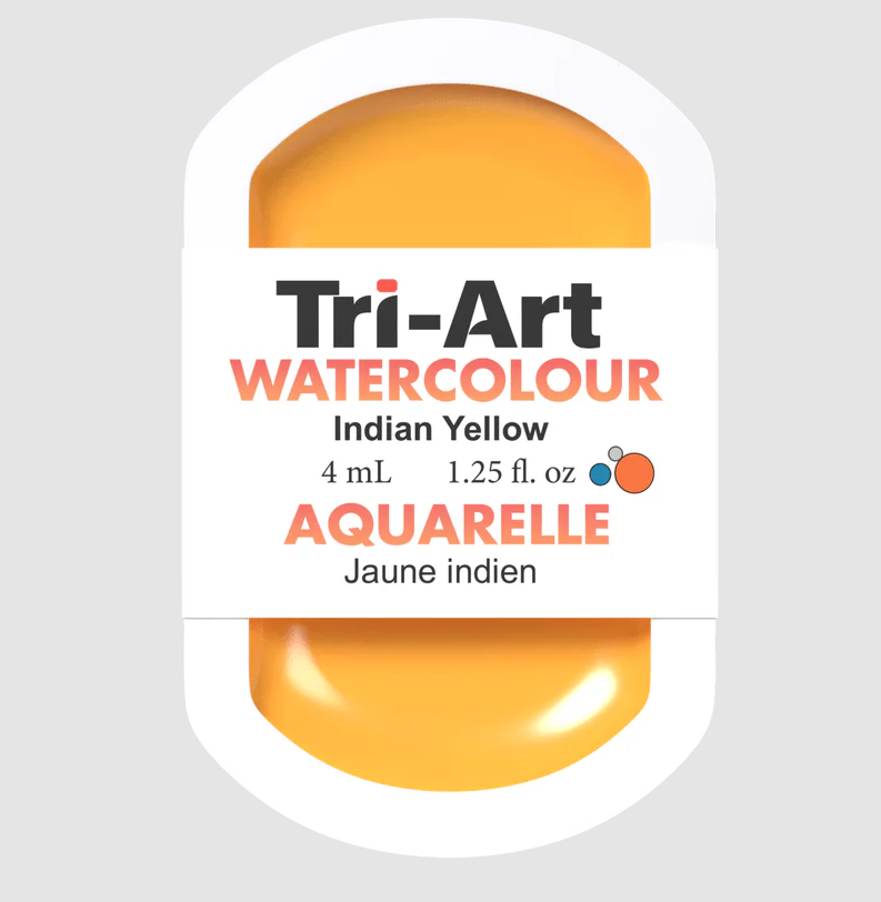 Tri-Art Watercolour 4ml Pan, India Yellow (Series 3)