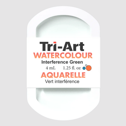 Tri-Art Watercolour 4mL Pan, Interference Green (Series 2)