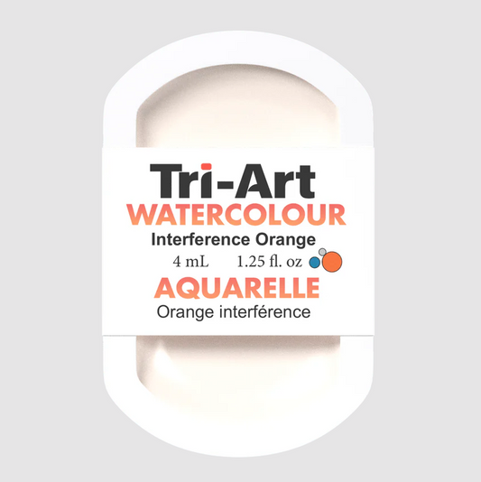 Tri-Art Watercolour 4mL Pan, Interference Orange (Series 1)