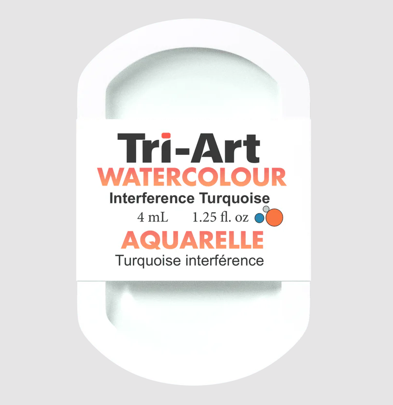 Tri-Art Watercolour 4mL Pan, Interference Turquoise (Series 2)