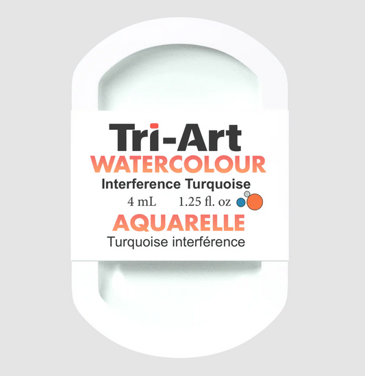 Tri-Art Watercolour 4mL Pan, Interference Turquoise (Series 2)