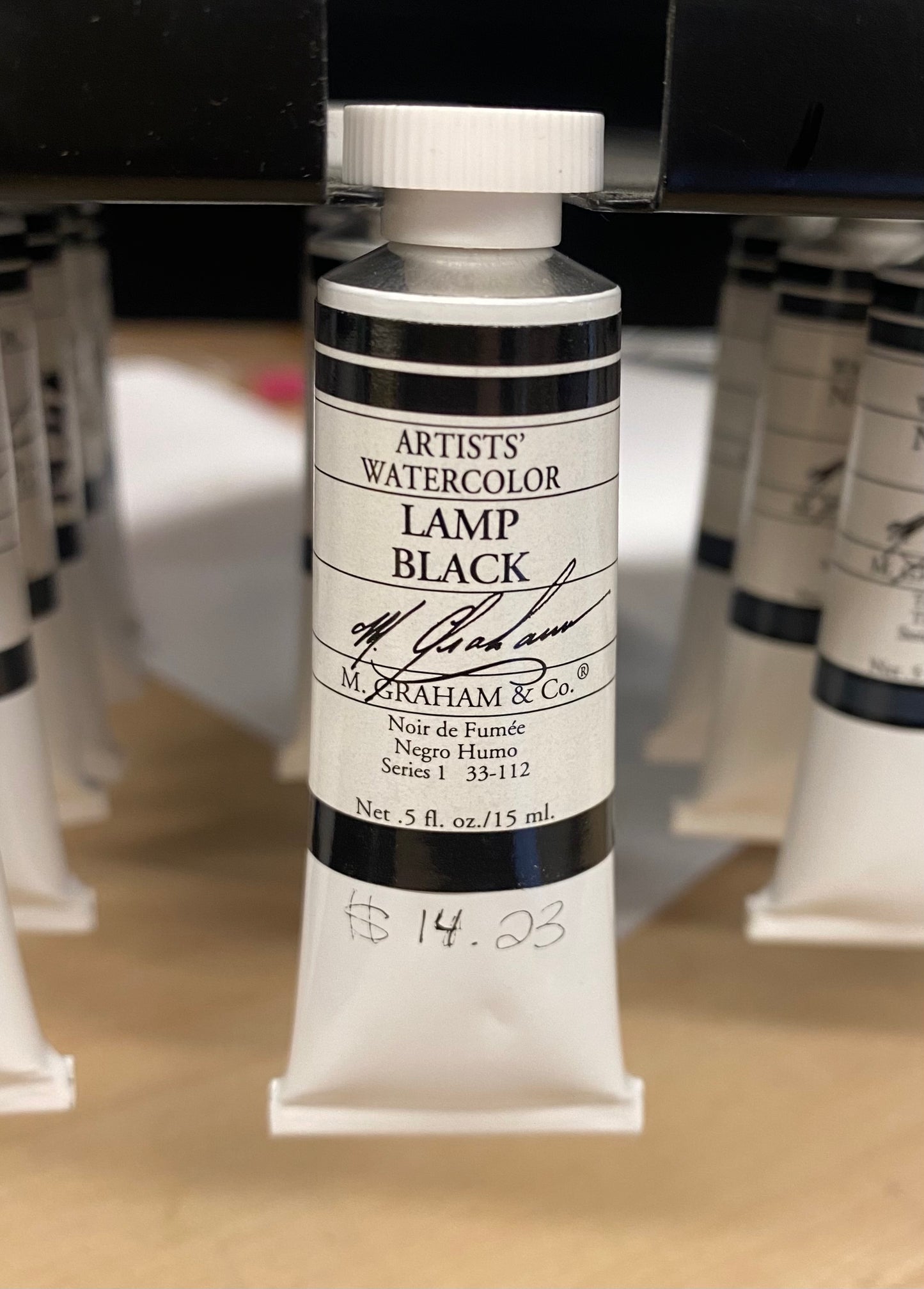 M. Graham Lamp Black 0.5 oz (15 ml) Artists' Watercolor