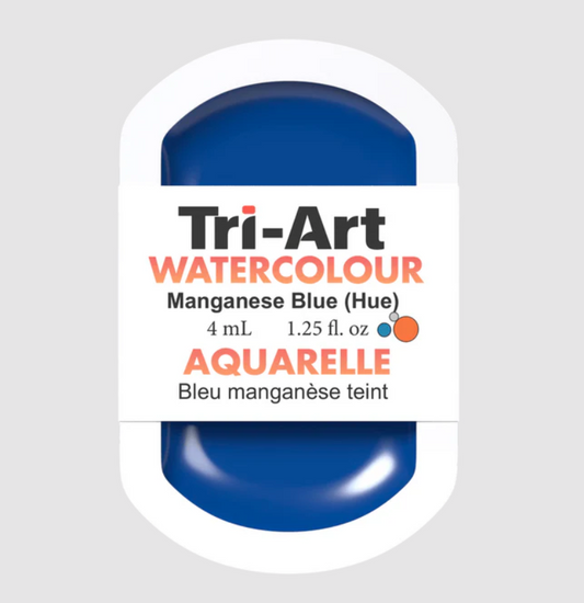 Tri-Art Watercolour 4mL Pan, Manganese Blue (Hue) (Series 1)