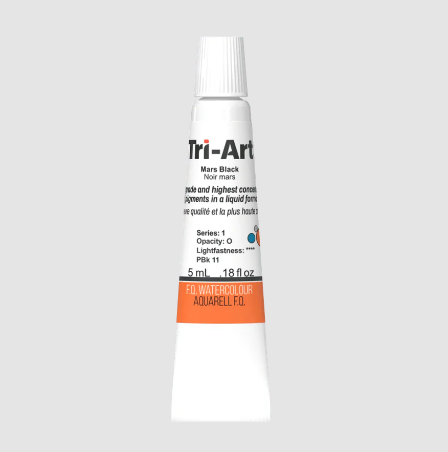 Tri-Art Watercolour 5ml Tube, Mars Black (Series 1)
