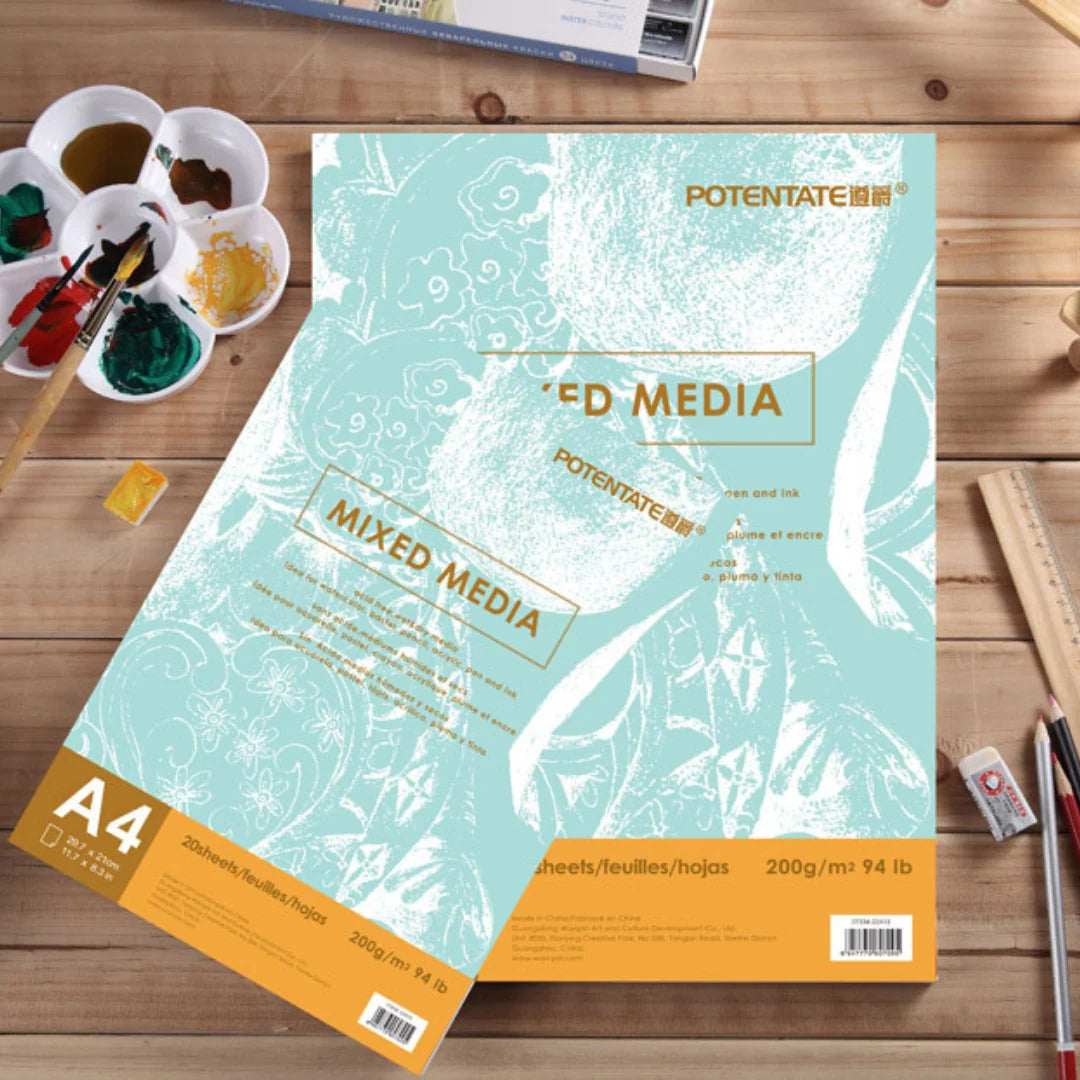 Potentate Mixed Media Pad (200gsm, 20 Sheets, A5)