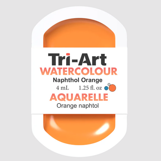Tri-Art Watercolour 4mL Pan, Naphthol Orange (Series 2)