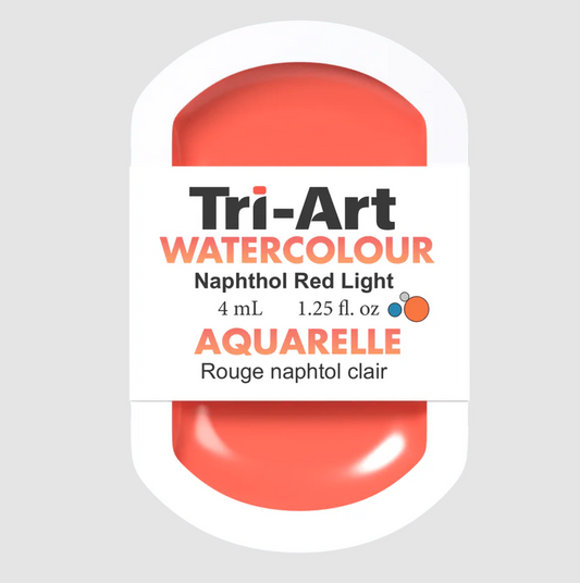 Tri-Art Watercolour 4mL Pan, Naphthol Red Light (Series 2)