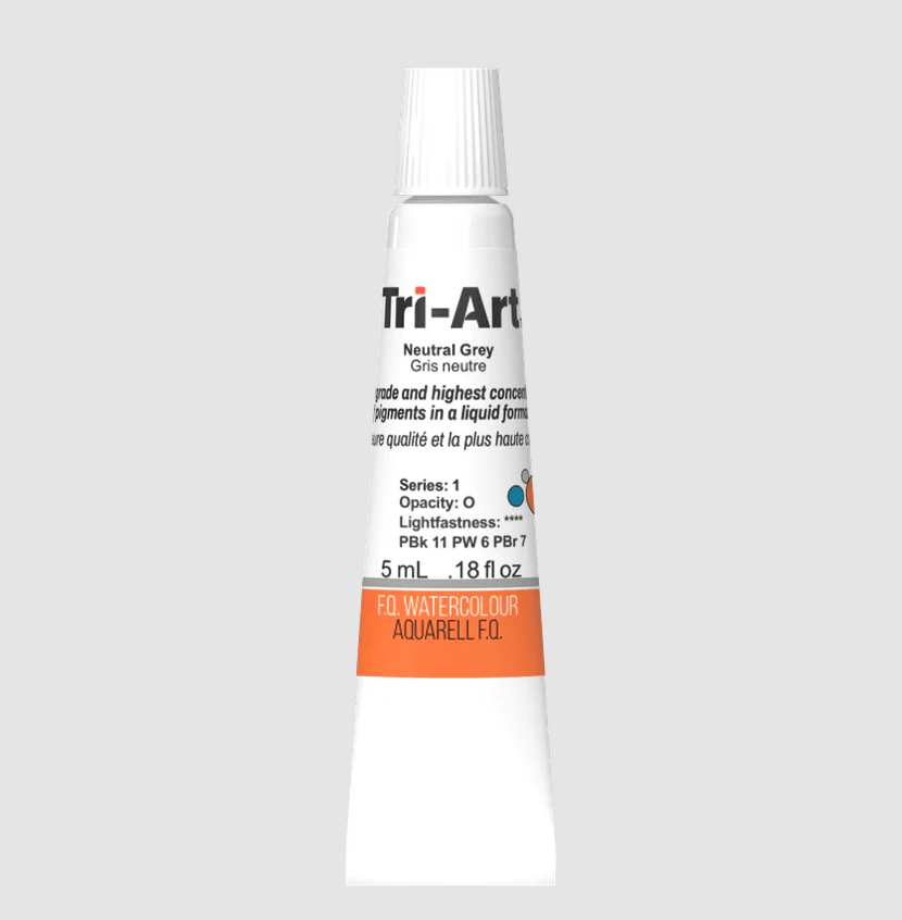 Tri-Art Watercolour 5ml Tube, Neutral Grey (Series 1)