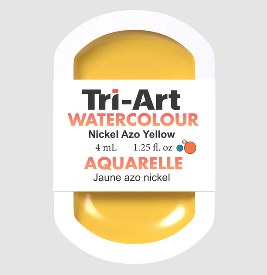 Tri-Art Watercolour 4ml Pan, Nickel Azo Yellow (Series 3)