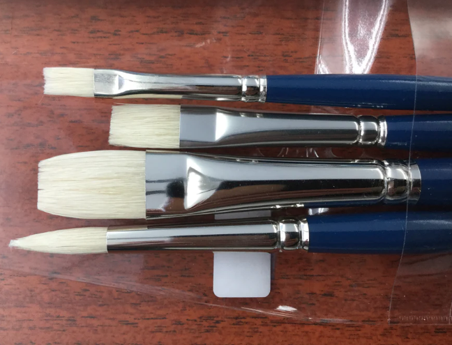 BRUSHES - HJ oil and acrylic brushes (set of 4)