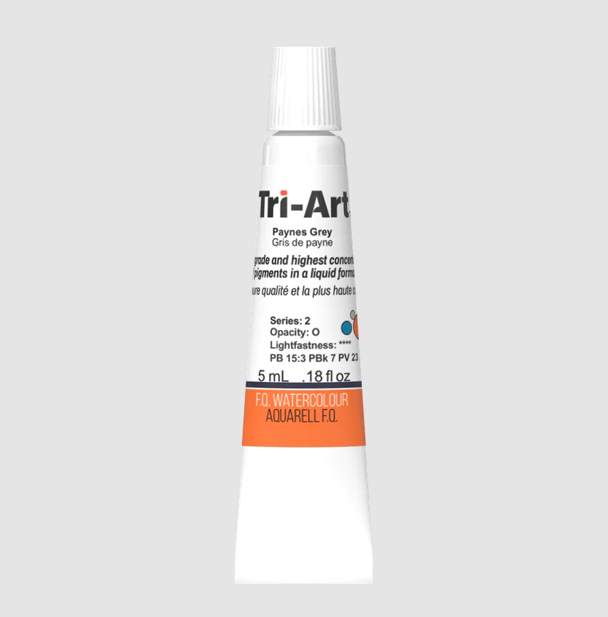 Tri-Art Watercolour 5ml Tube, Paynes Grey (Series 1)