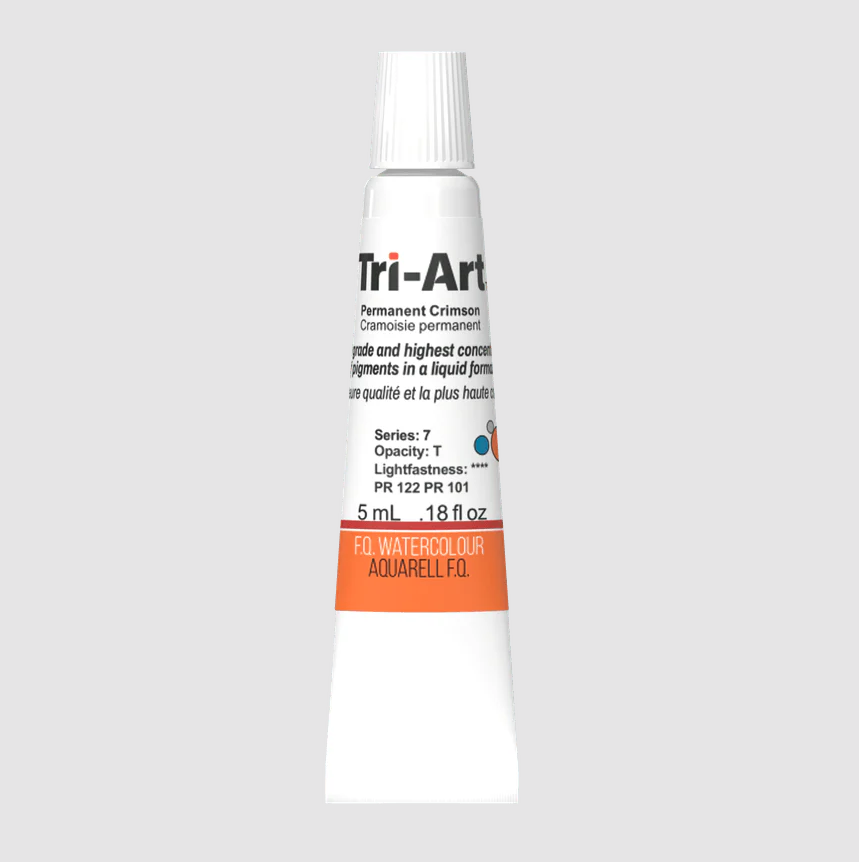 Tri-Art Watercolour 5ml Tube, Permanent Crimson (Series 2)