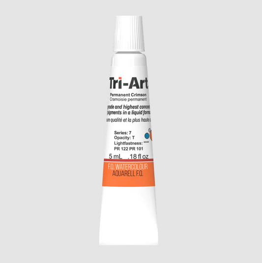 Tri-Art Watercolour 5ml Tube, Permanent Crimson (Series 2)