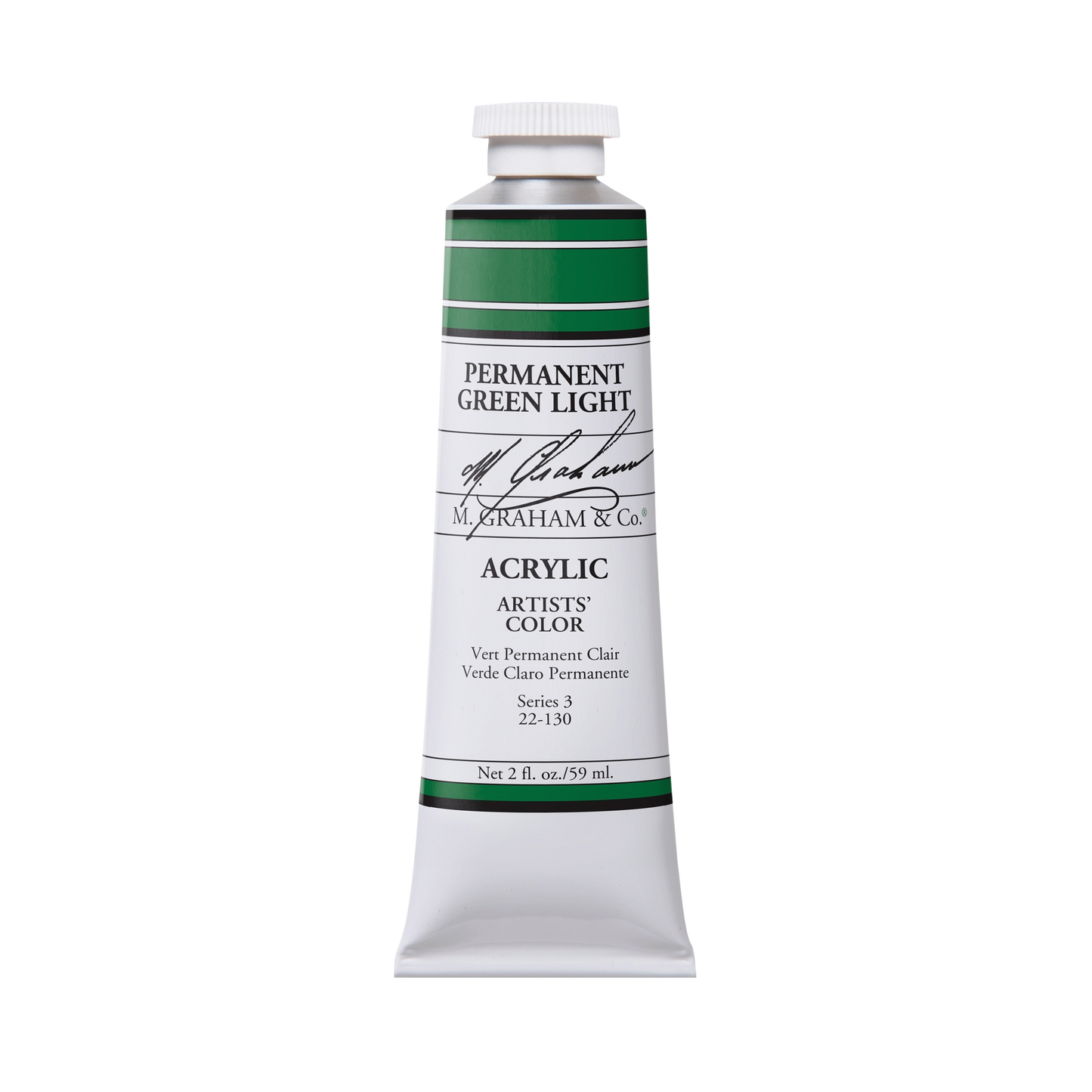 M. Graham | Acrylic Permanent Green Light | 59ml