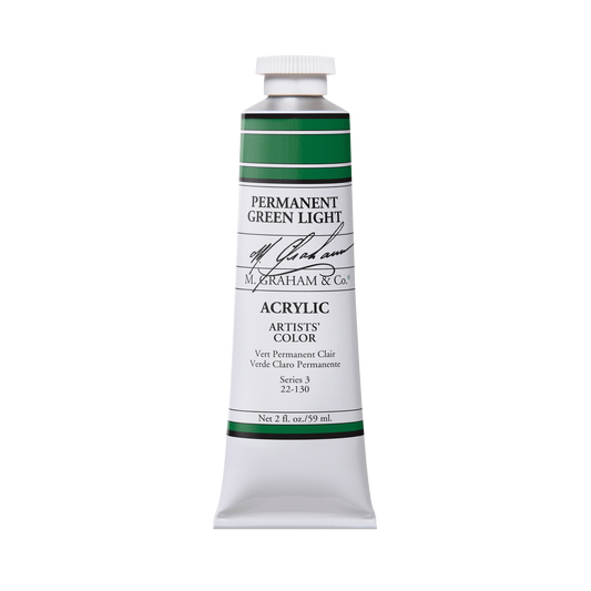 M. Graham | Acrylic Permanent Green Light | 59ml