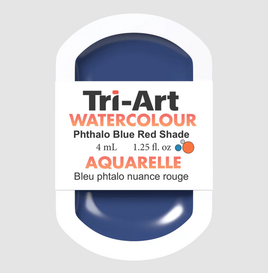 Tri-Art Watercolour 4mL Pan, Phthalo Blue Red Shade (Series 2)