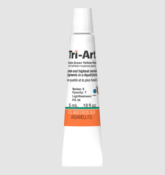 Tri-Art Watercolour 5ml Tube, Phthalo Green Yellow Shade (Series 2)