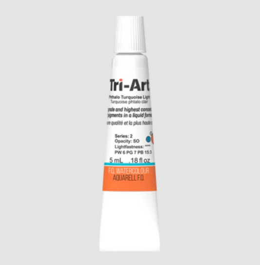 Tri-Art Watercolour 5ml Tube, Phthalo Turquoise Light (Series 1)