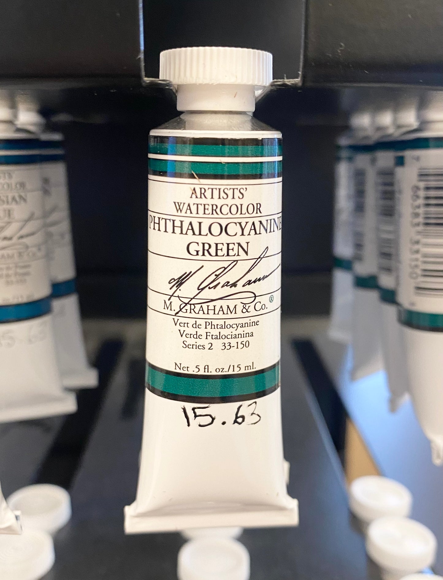 M. Graham Phthalocyanine Green 0.5 oz (15 ml) Artists' Watercolor