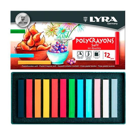 Lyra Polycrayons Soft Pastel (Set of 12)