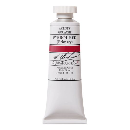 M. GRAHAM Artists' Gouache Pyrrol Red (15ml)
