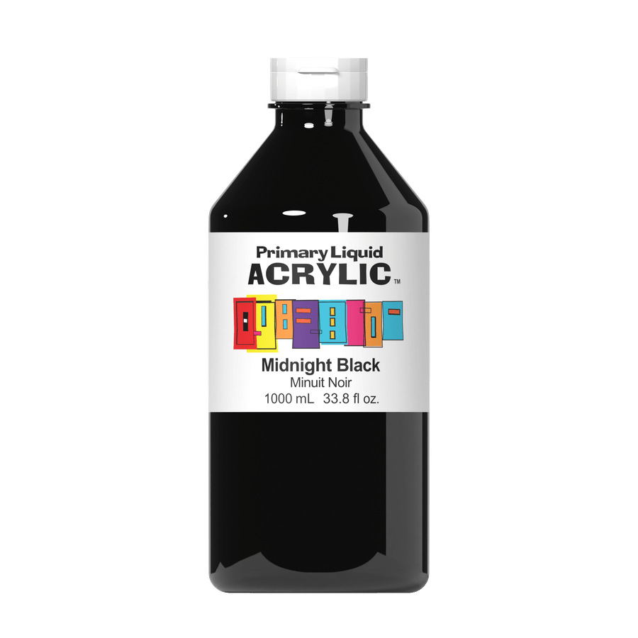 Primary Liquid Acrylic - Midnight Black