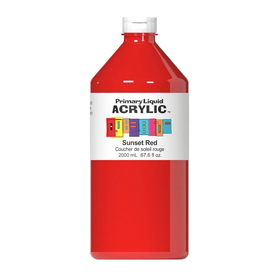 Primary Liquid Acrylic - Sunset Red