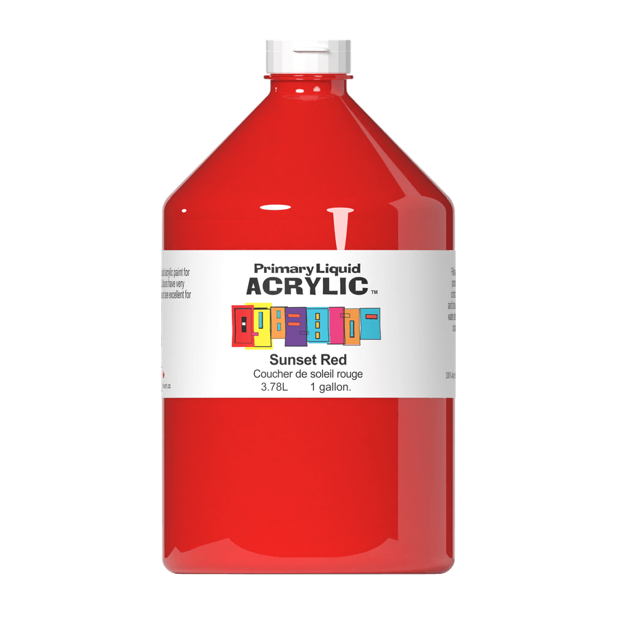 Primary Liquid Acrylic - Sunset Red